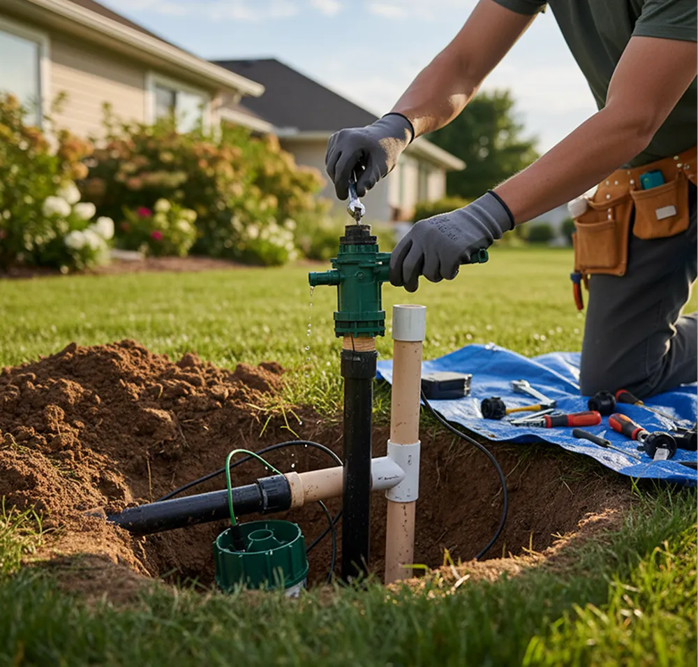 A professional tree service team performing precision cutting and site cleanup to ensure property safety in Central Florida.