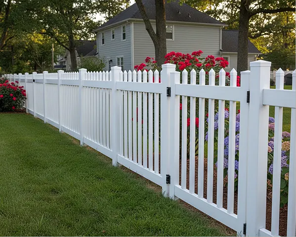 Low-maintenance white vinyl fencing installed for long-term durability against Florida weather.
